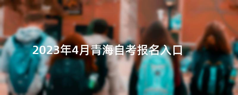 2023年4月青海自考报名入口